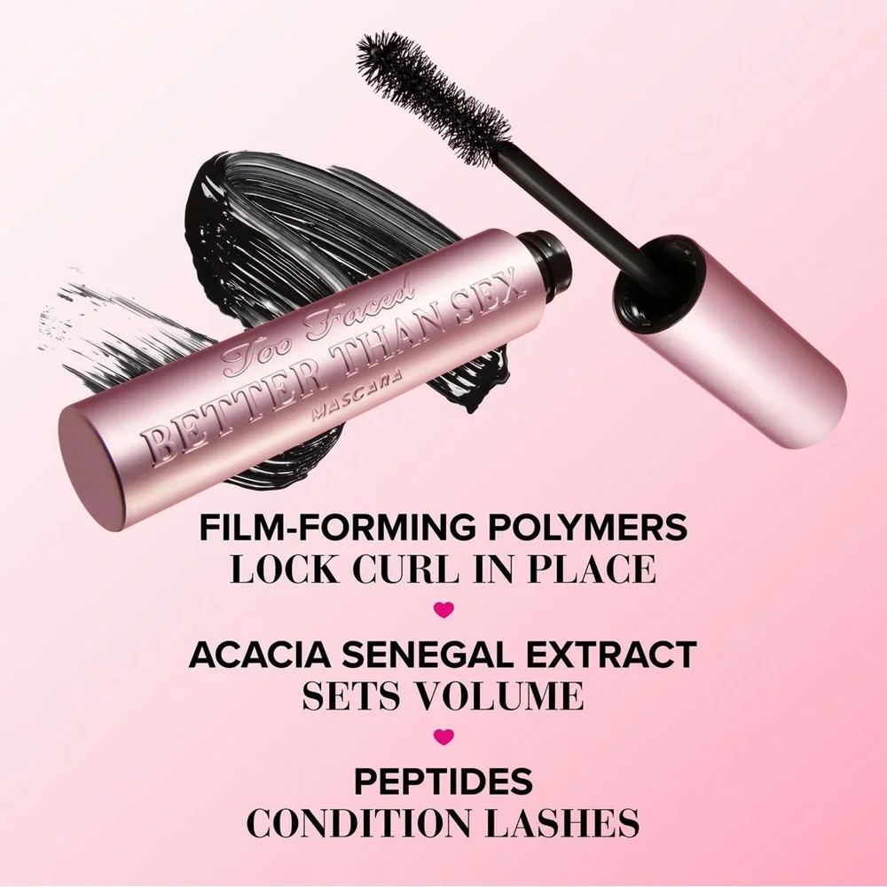 NEW Too Faced Better Than Sex Volumizing & Lengthening Mascara